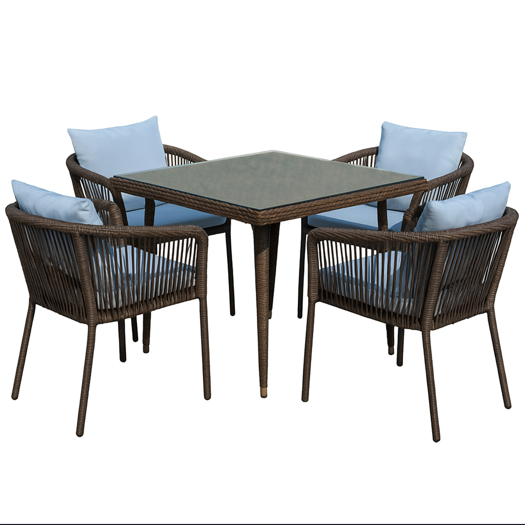 Coastal Breeze Rattan Dining Set