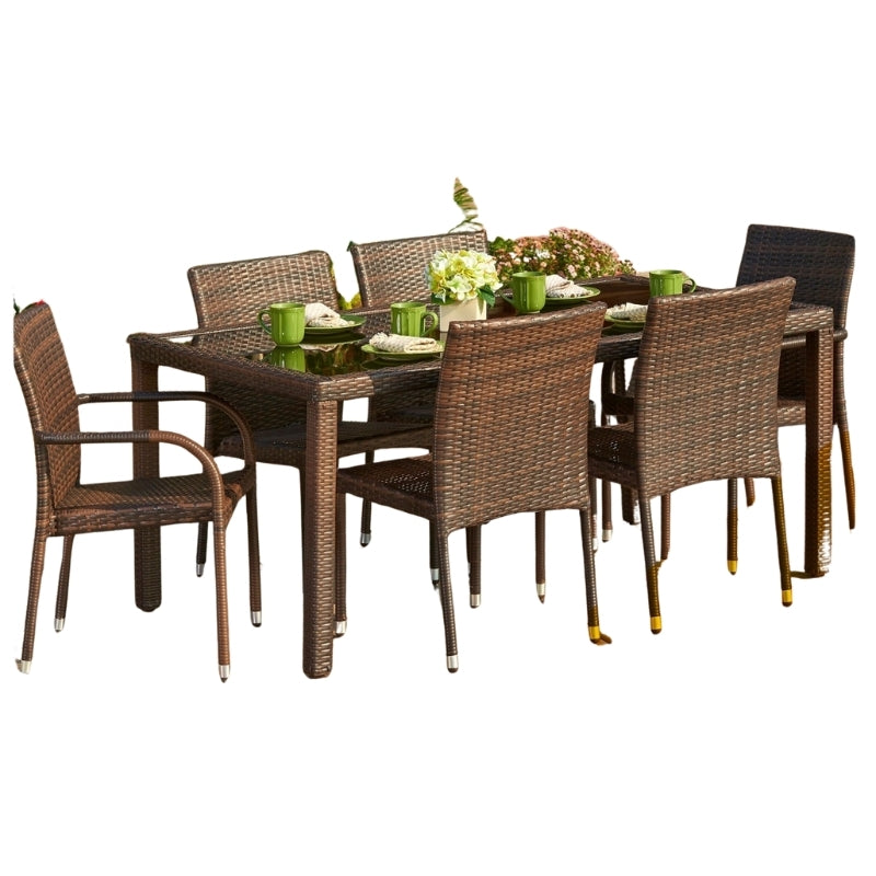 Café Aurra Rattan Gathering Set