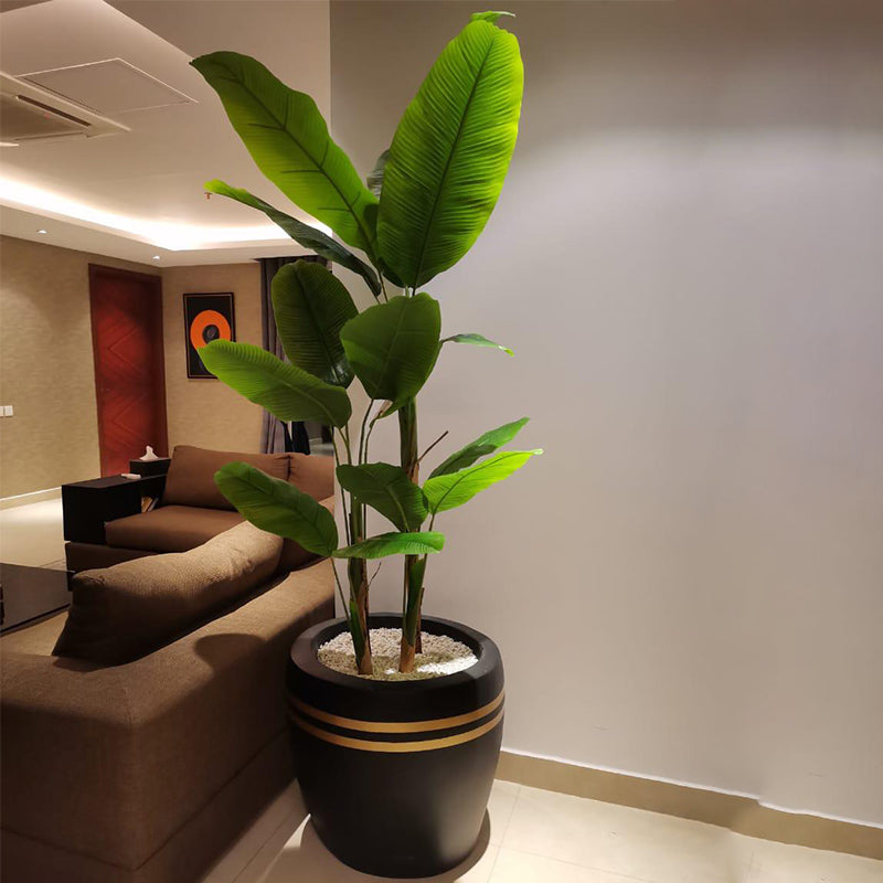 Matte Black Fiber Planter