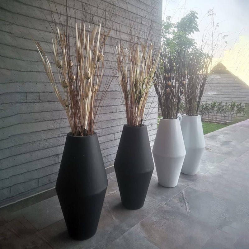 Contemporary Polygon Fiber Planter